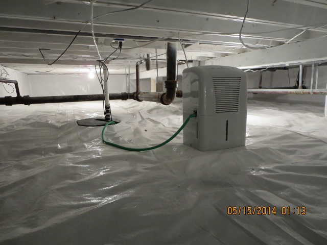 Crawlspace after renovation